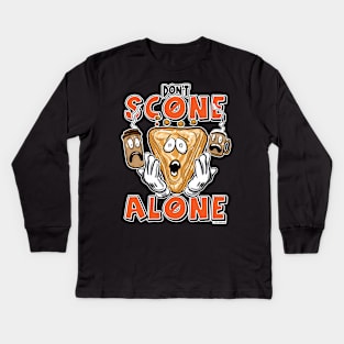 Don't Scone Alone at Home Kids Long Sleeve T-Shirt